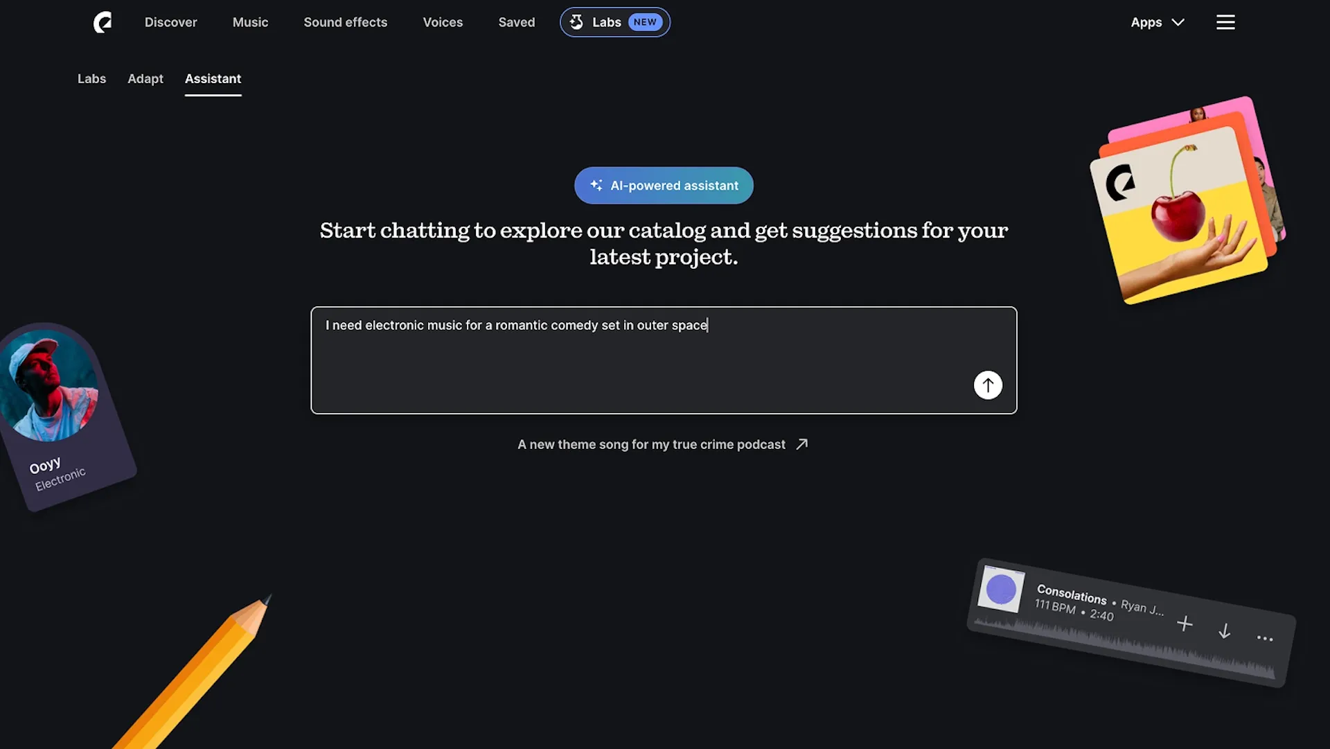 The Assistant homepage